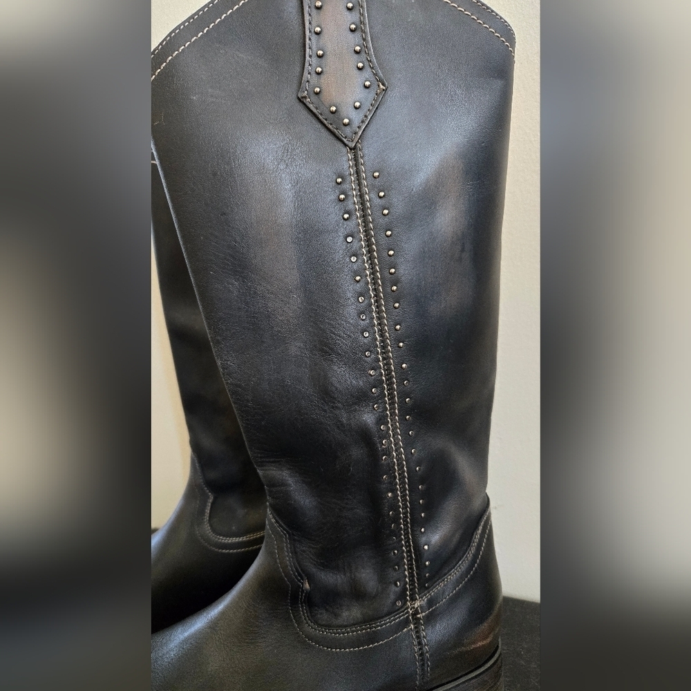 Freebird 'Rigger' Leather Western Zip up Handcrafted Boots NIB Black size 11 - Picture 5 of 9